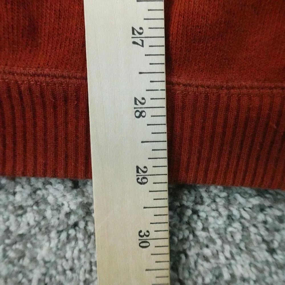 Tommy Bahama Sweater Mens XL Orange 1/4 Zip Mock Neck Knit Pullover Sweatshirt